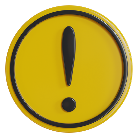 Warning  3D Icon