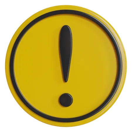 Warning  3D Icon