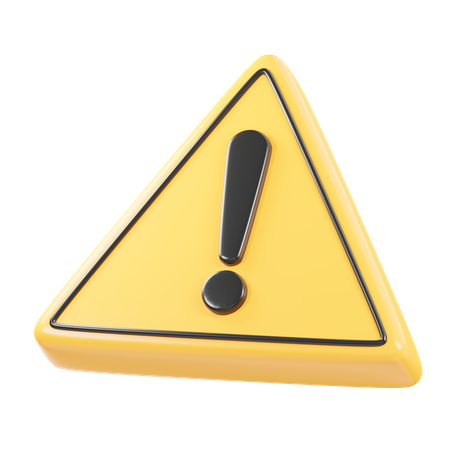 Warning  3D Icon