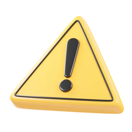 Warning  3D Icon