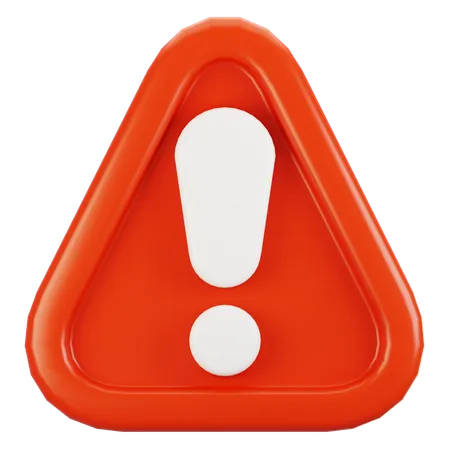 Warning  3D Icon