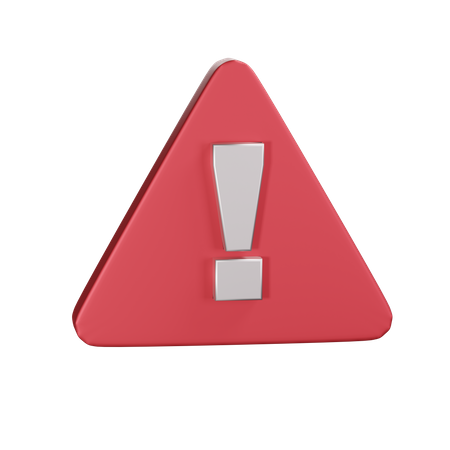 Warning  3D Icon