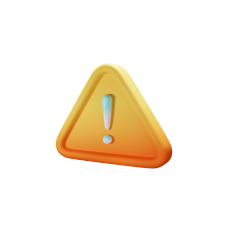 Warning  3D Icon