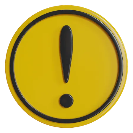 Warning Danger Sign 3D Icon