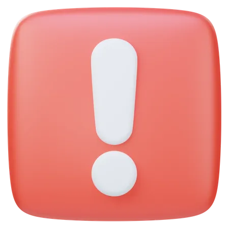 Warning  3D Icon