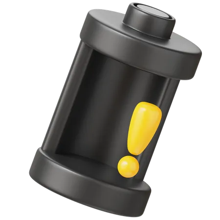 Warning Battery  3D Icon