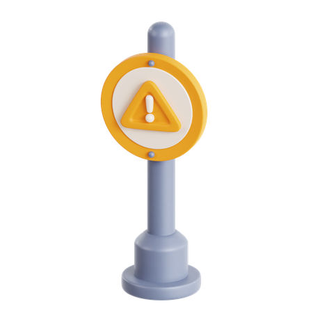 Warning Board  3D Icon