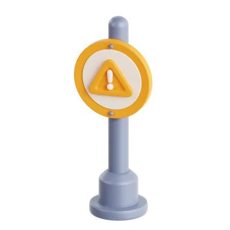 Warning Board  3D Icon
