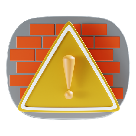 Warning Board  3D Icon