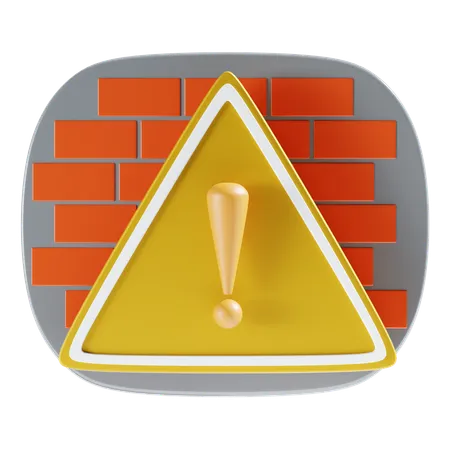 Warning Board  3D Icon