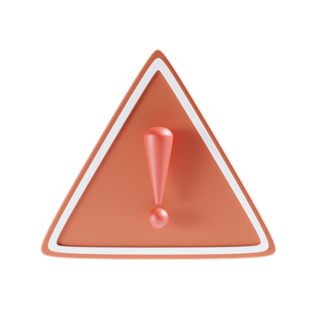 Warning Board  3D Icon