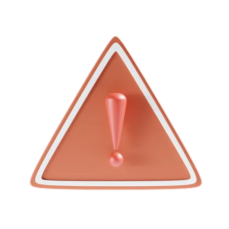 Warning Board  3D Icon