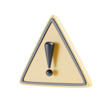 Warning Board  3D Icon