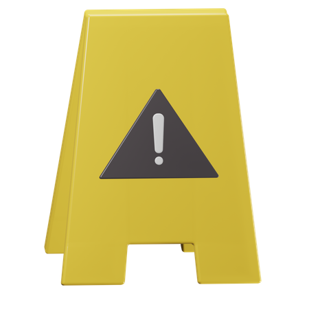 Warning Board  3D Illustration