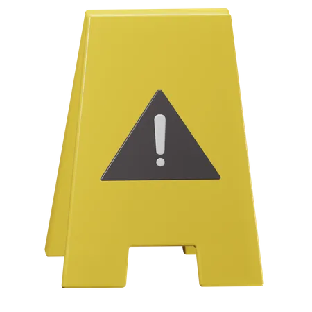 Warning Board  3D Illustration