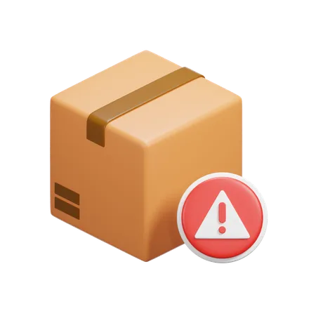 Warning Box  3D Icon