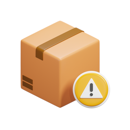 Warning Box  3D Icon