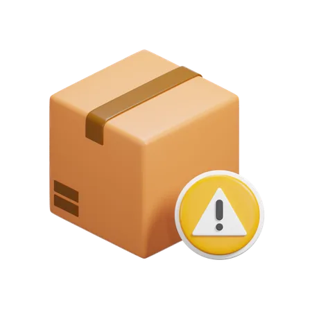 Warning Box  3D Icon