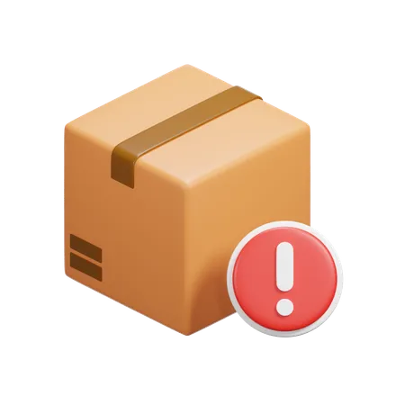 Warning Box  3D Icon