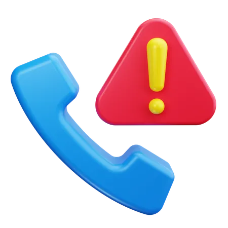 Warning Call  3D Icon