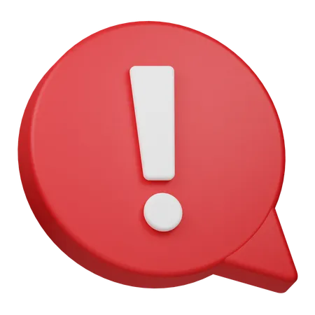 Warning Comment  3D Icon