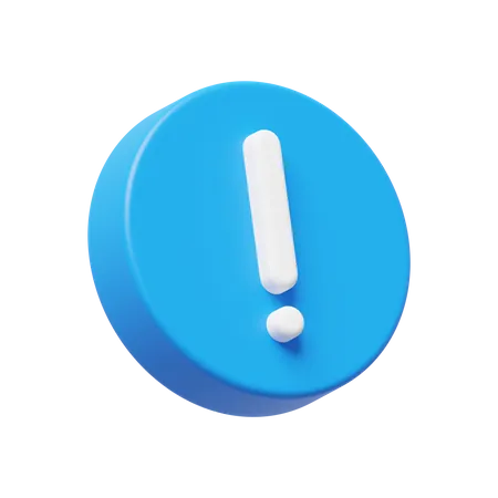 Warning Exclamation Mark  3D Icon