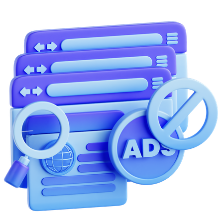 Warning Fake ADS  3D Icon