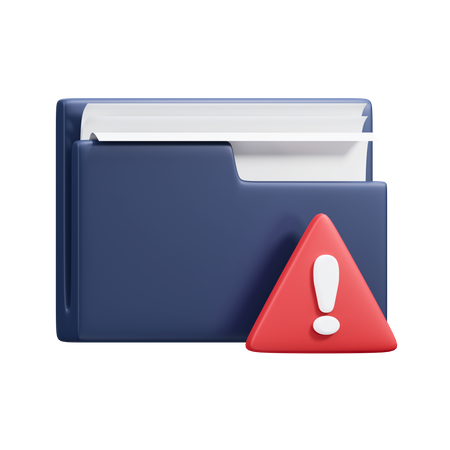 Warning File 3D Icon