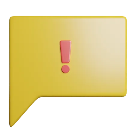 Warning Error Danger 3D Icon
