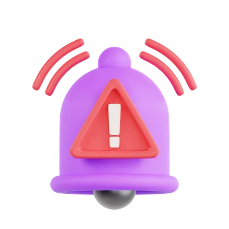 Warning Notification  3D Icon