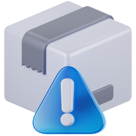 Warning Package  3D Icon