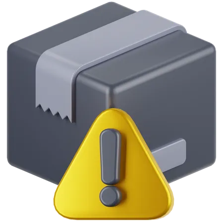 Warning Package  3D Icon