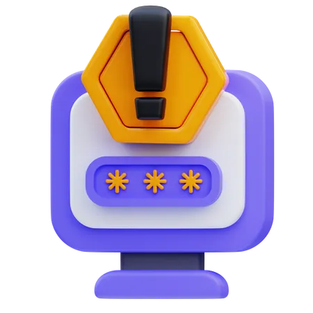 Cyber Security 3 D Illustration Assets 3D Icon