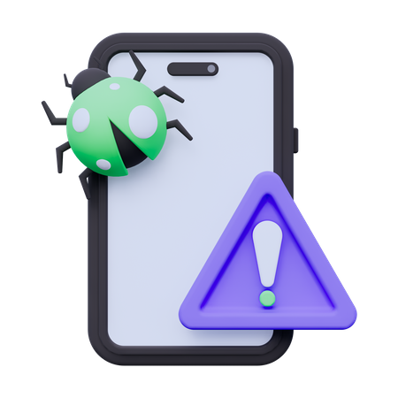 Warning Phone  3D Icon