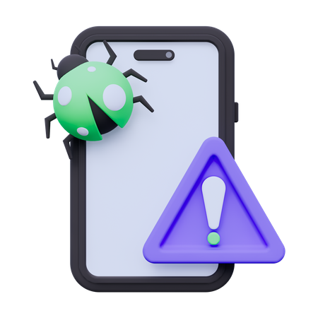 Warning Phone  3D Icon