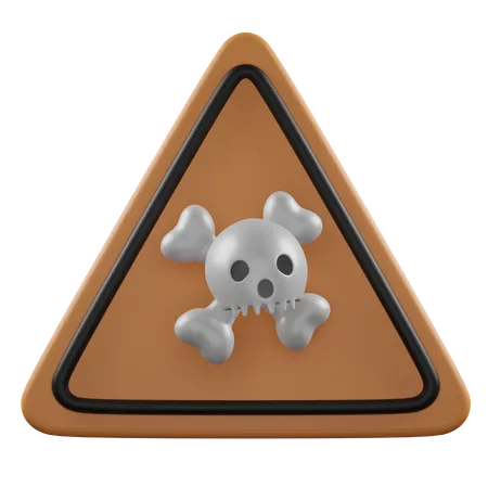 3 D Render Warning Sign 3D Icon