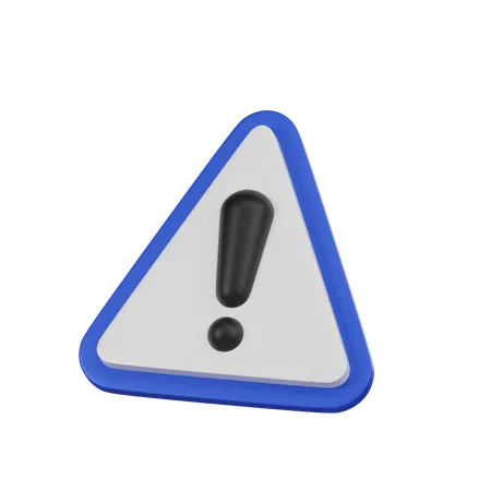 Warning Sign  3D Icon