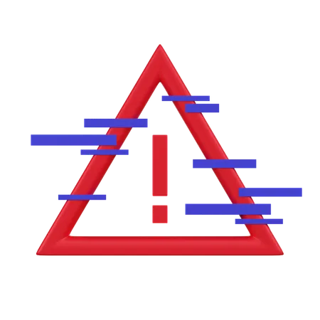 A 3 D Icon Of A Digital Exclamation Mark Within A Triangle Signifying A Cybersecurity Alert Or A Critical Warning In Digital Security 3D Icon