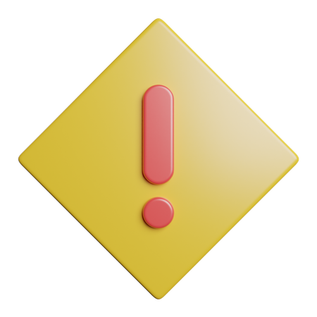 警告サイン  3D Icon