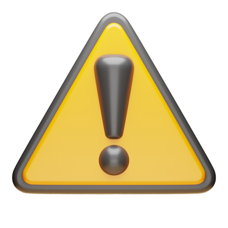 警告サイン  3D Icon