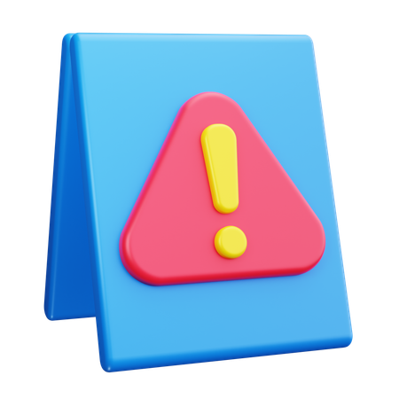 Warning Sign  3D Icon