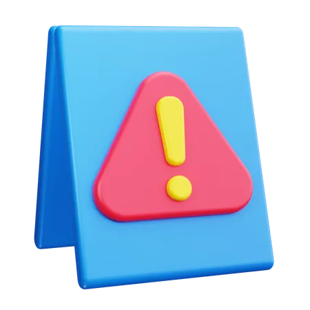 Warning Sign  3D Icon