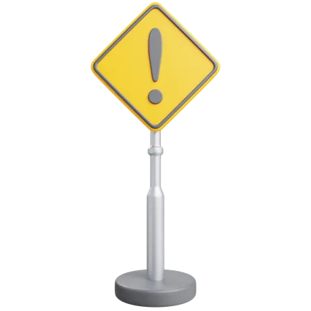 Warning Sign  3D Icon