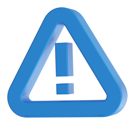 Warning Sign  3D Icon