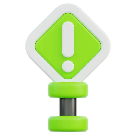 Warning Sign  3D Icon