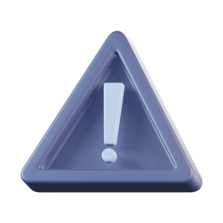 Warning Sign  3D Icon