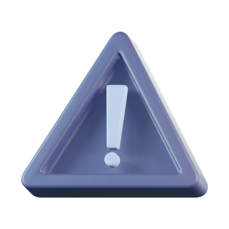 Warning Sign  3D Icon