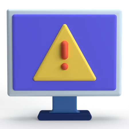 Warning Sign  3D Icon