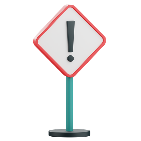 Warning Sign  3D Icon