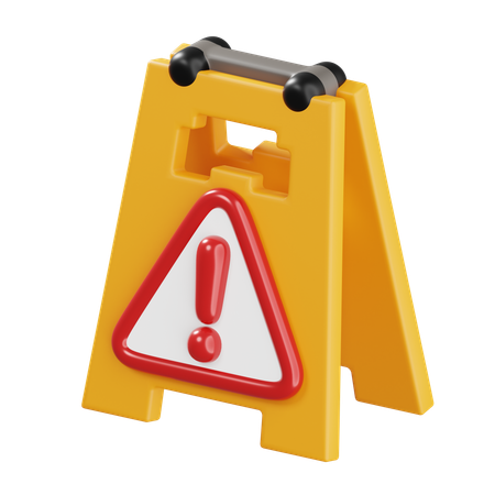 Warning Sign  3D Icon